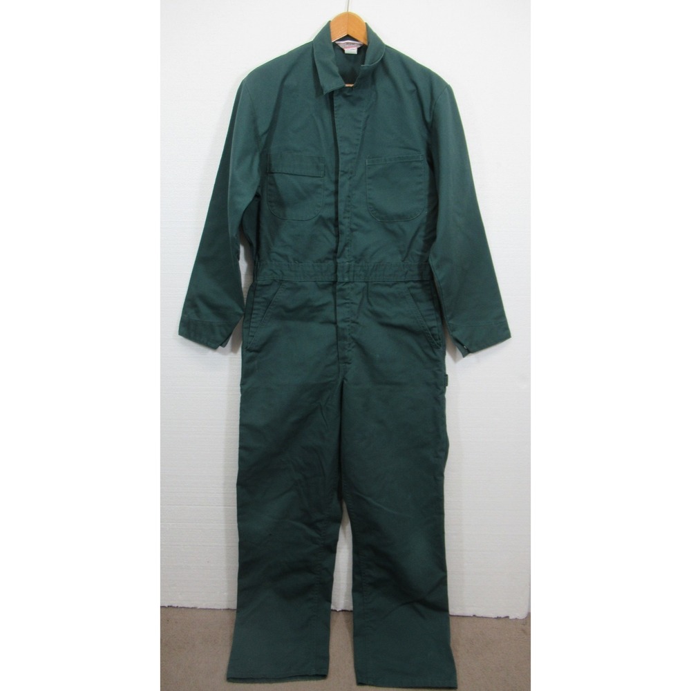 Vtg Sears Jumpsuit Mechanics Coveralls Size 42T Green Michael Myers Halloween